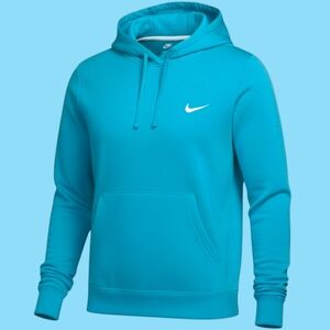 🚹 S US — Nike Sportswear Club Fleece Pullover Hoodie [TURQUOISE]